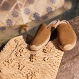 Women's Smoking Mule Espadrille | Suede | Miel Brown - Women's Espadrilles - Miel Brown - Soludos - 