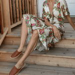Women's Smoking Mule Espadrille | Woven Leather | Tan Brown - Women's Espadrilles - Tan Brown - Soludos -