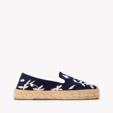 Women's Platform Smoking Espadrille | Embroidery | Wild Petals - Armada Blue - Womens Espadrilles - Wild Petals - Armada Blue - ET2C - 