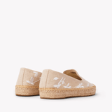 Women's Platform Smoking Espadrille | Embroidery | Wild Petals - Natural Undyed - Womens Espadrilles - Wild Petals - Natural Undyed - ET2C - 