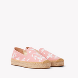 Women's Platform Smoking Espadrille | Embroidery | Wild Petals - Dusty Rose Pink