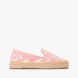 Women's Platform Smoking Espadrille | Embroidery | Wild Petals - Dusty Rose Pink