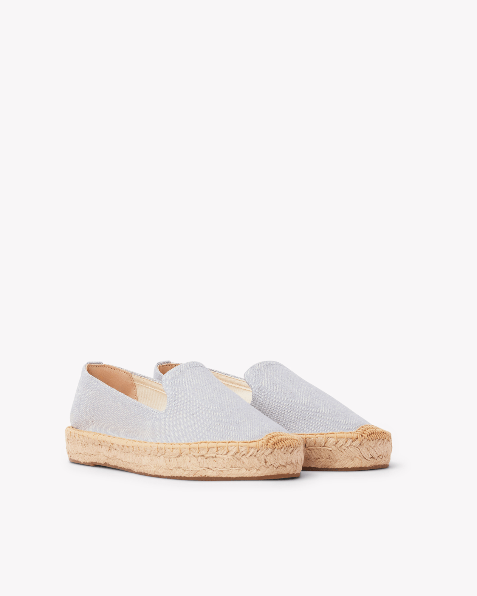 Women's Platform Smoking Espadrille | Woven Color | Dolphin Blue - Womens Espadrilles - Dolphin Blue - ET2C - 