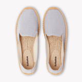 Women's Platform Smoking Espadrille | Woven Color | Dolphin Blue - Womens Espadrilles - Dolphin Blue - ET2C - 