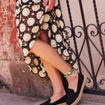 Women's Platform Smoking Espadrille | Woven Color | Noche Black - Women's Espadrilles - Noche Black - Soludos - 