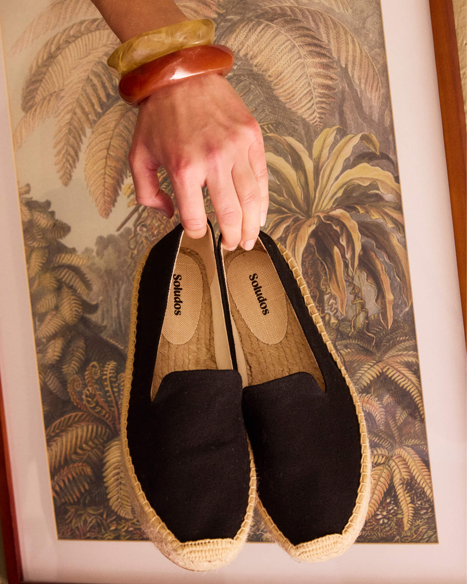 Women's Platform Smoking Espadrille | Woven Color | Noche Black - Women's Espadrilles - Noche Black - Soludos - 