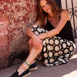 Women's Platform Smoking Espadrille | Woven Color | Noche Black - Women's Espadrilles - Noche Black - Soludos - 