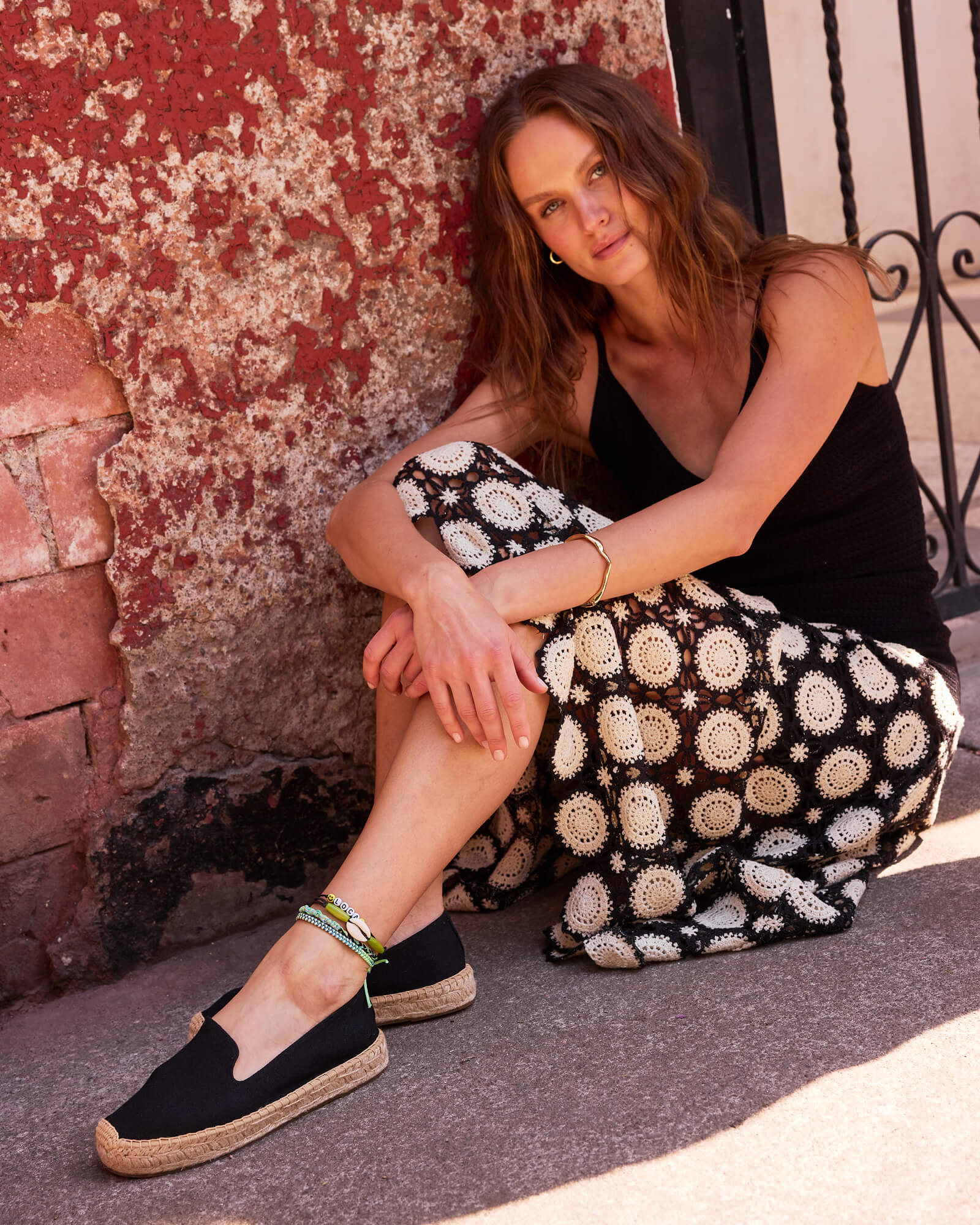 Women's Platform Smoking Espadrille | Woven Color | Noche Black - Women's Espadrilles - Noche Black - Soludos - 