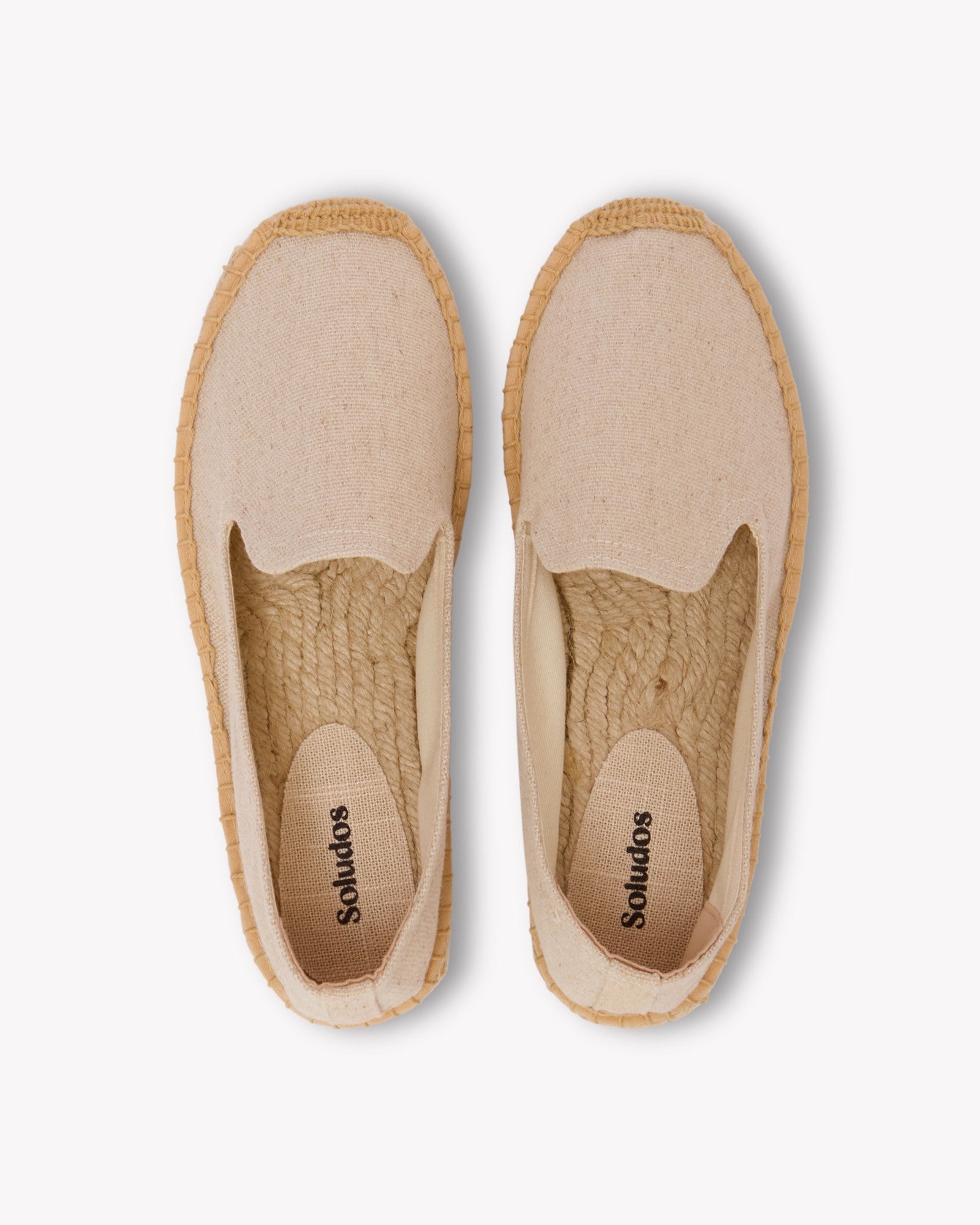 Women's Platform Smoking Espadrille | Woven Color | Natural Undyed - Women's Espadrilles - Natural Undyed - Soludos - 