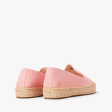 Women's Platform Smoking Espadrille | Woven Color | Dusty Rose Pink - Womens Espadrilles - Dusty Rose Pink - ET2C - 