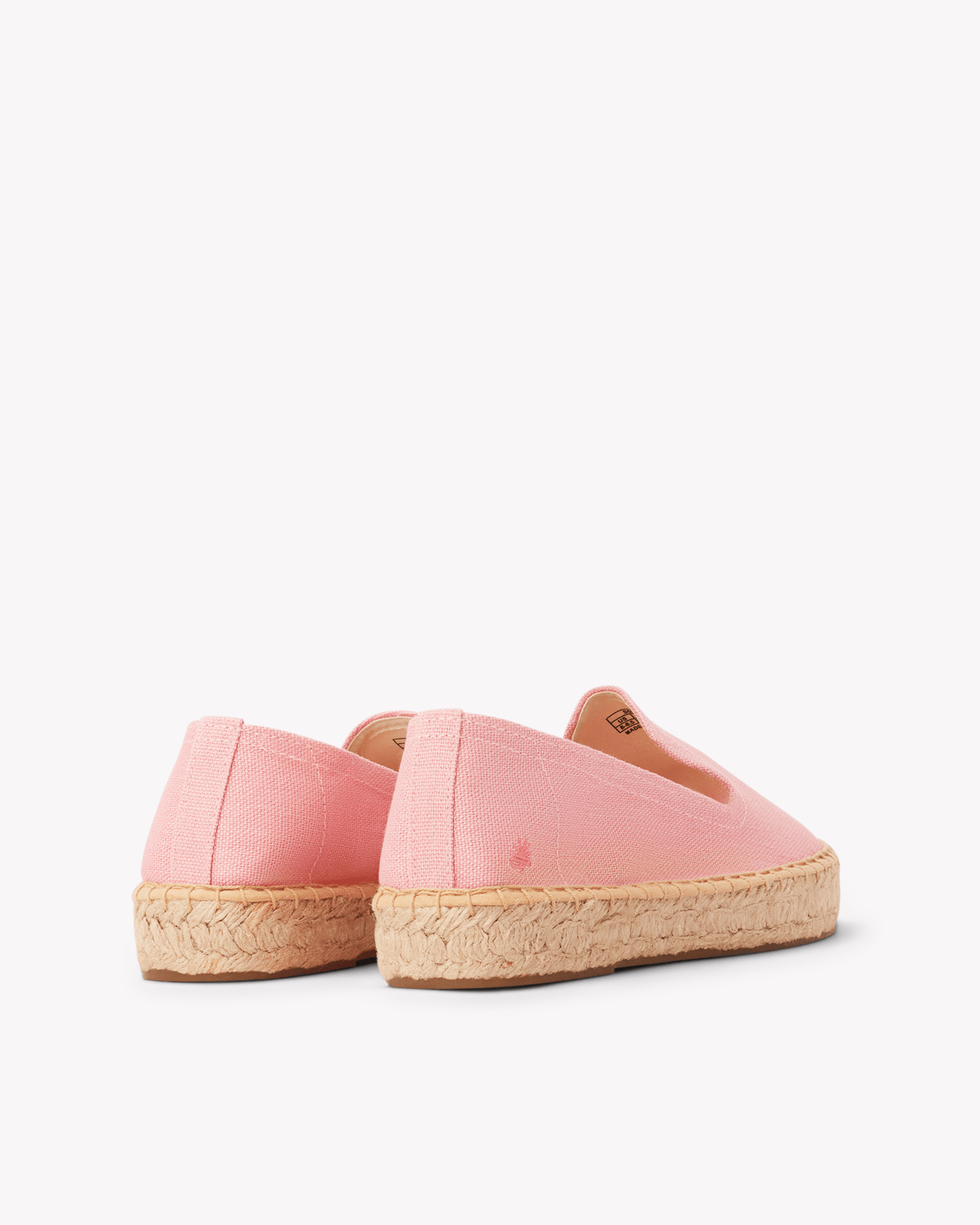 Women's Platform Smoking Espadrille | Woven Color | Dusty Rose Pink - Womens Espadrilles - Dusty Rose Pink - ET2C - 
