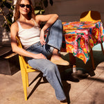 Women's Platform Smoking Espadrille | Woven Color | Safari Brown - Women's Espadrilles - Safari Brown - Soludos - 