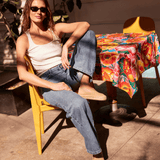 Women's Platform Smoking Espadrille | Woven Color | Safari Brown - Women's Espadrilles - Safari Brown - Soludos - 