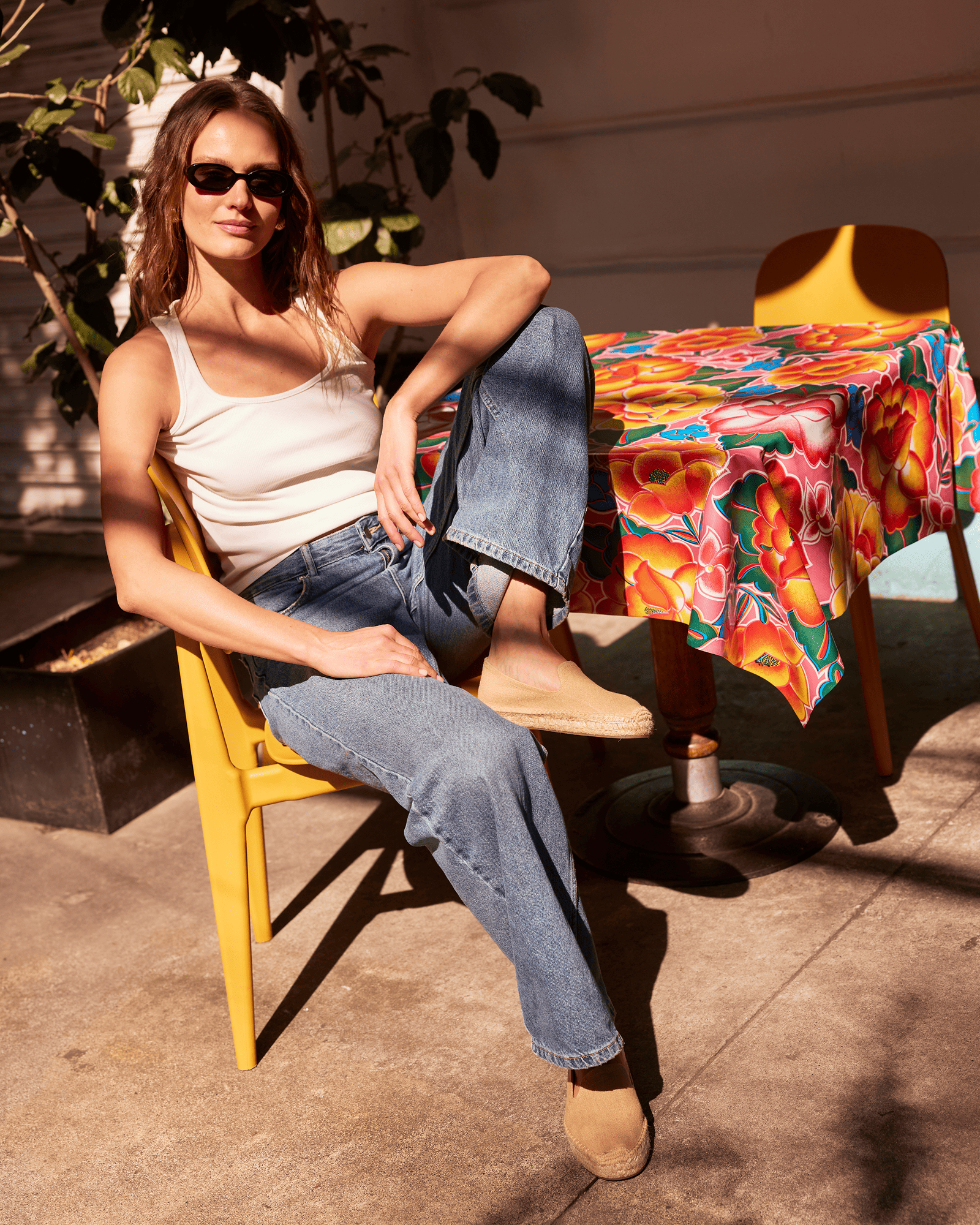 Women's Platform Smoking Espadrille | Woven Color | Safari Brown - Women's Espadrilles - Safari Brown - Soludos - 