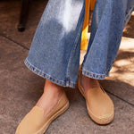 Women's Platform Smoking Espadrille | Woven Color | Safari Brown - Women's Espadrilles - Safari Brown - Soludos - 