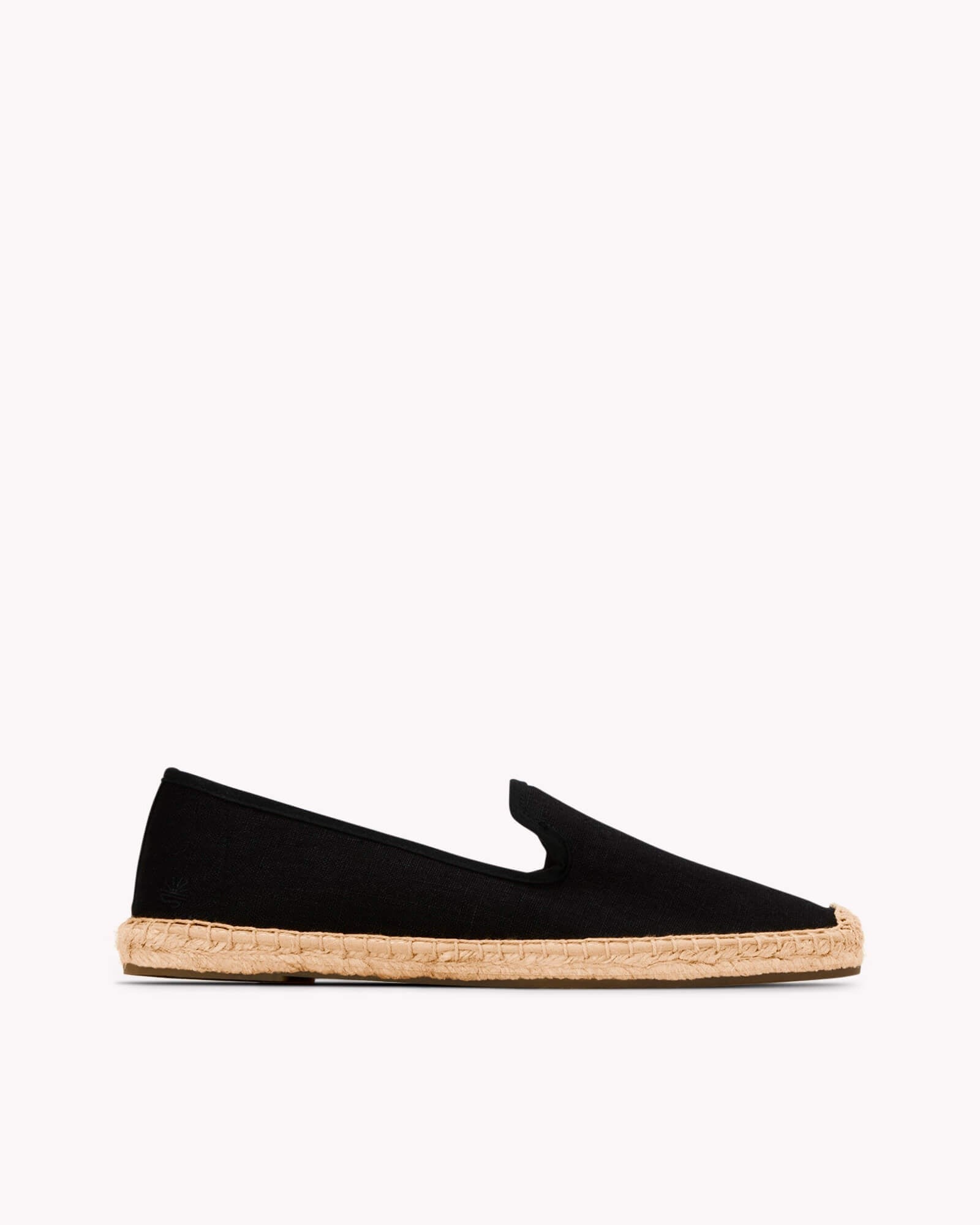 The Smoking Slipper - Tonal Piping - Tonal Black - Women's - Women's Espadrilles - Tonal Black - Soludos - 