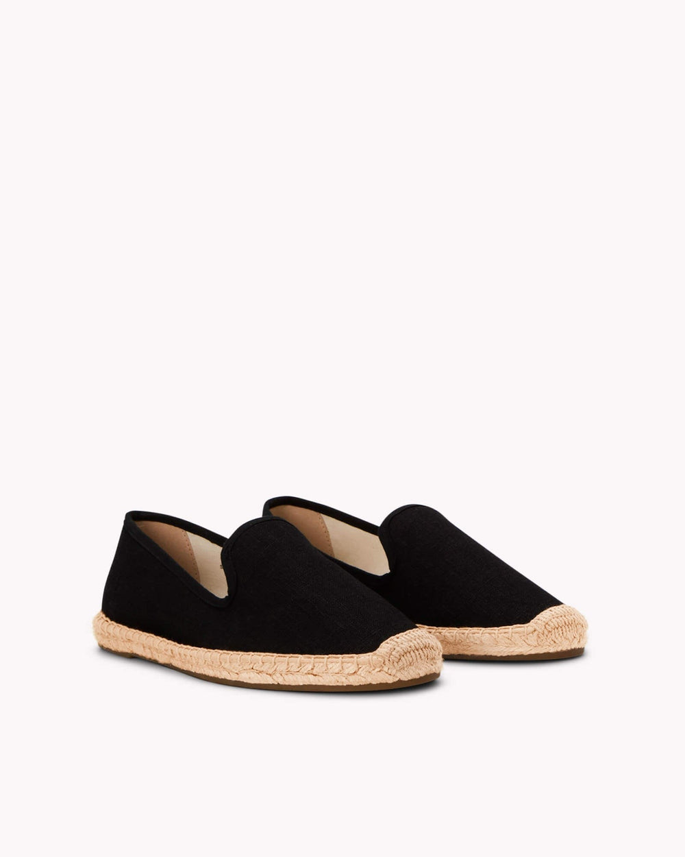 The Smoking Slipper - Tonal Piping - Tonal Black - Women's - Women's Espadrilles - Tonal Black - Soludos - 