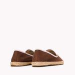 The Smoking Slipper - Contrast Piping - Brown / Pink - Women's - Women's Espadrilles - Brown / Pink - Soludos - 