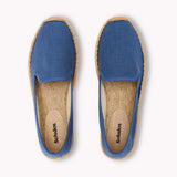 The Smoking Slipper - Tonal Piping - Tonal Blue - Women's - Women's Espadrilles - Tonal Blue - Soludos - 