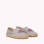 The Smoking Slipper - Embroidery / Allora Amore / Dolphin Blue - Women's - Women's Espadrilles - Dolphin Blue - ET2C - 