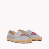 The Smoking Slipper - Embroidery / Allora Amore / Dolphin Blue - Women's - Women's Espadrilles - Dolphin Blue - ET2C - 