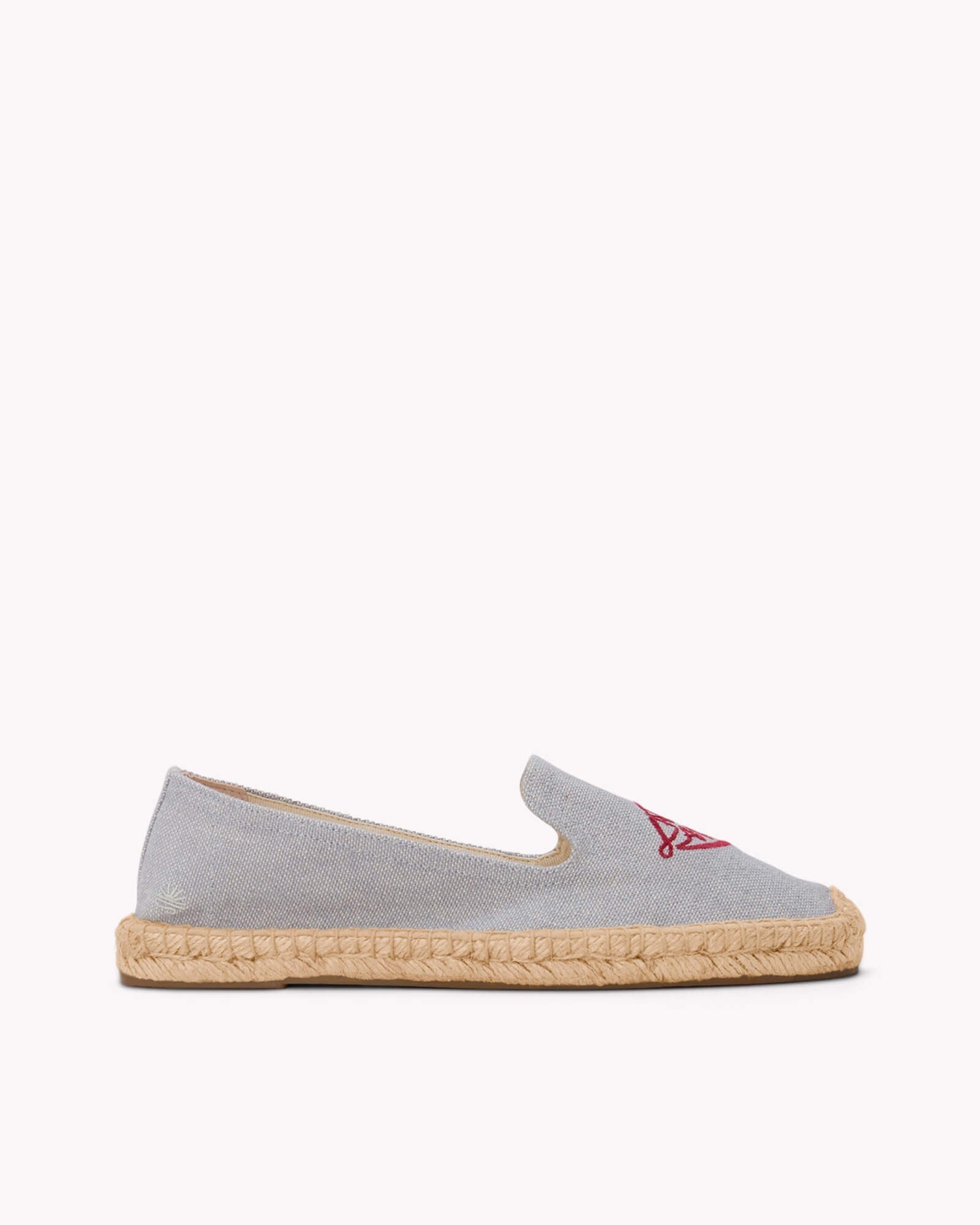 The Smoking Slipper - Embroidery / Allora Amore / Dolphin Blue - Women's - Women's Espadrilles - Dolphin Blue - ET2C - 