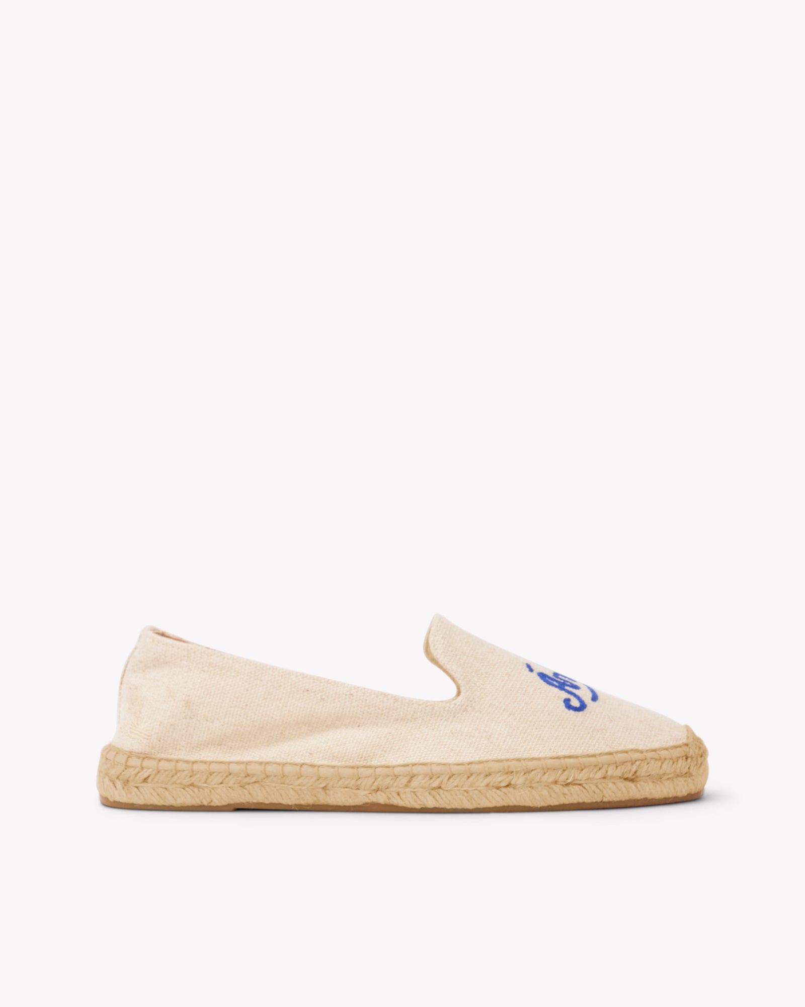 Women's Smoking Espadrille | Embroidery | Andale - Natural Undyed - Women's Espadrilles - Natural Undyed - Andale - Soludos - 