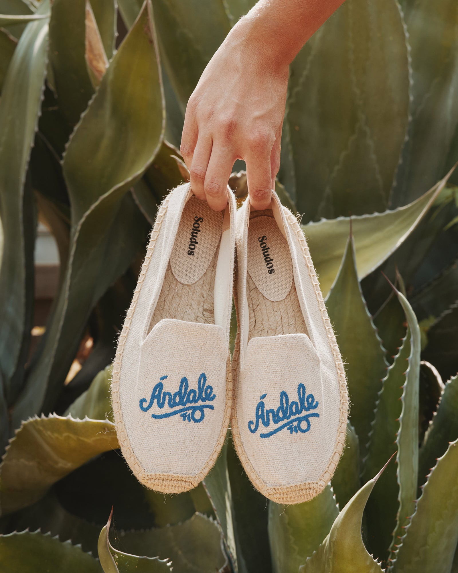Women's Smoking Espadrille | Embroidery | Andale - Natural Undyed - Women's Espadrilles - Natural Undyed - Andale - Soludos - 