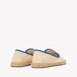 Women's Smoking Espadrille | Embroidery | Aperol - Natural Undyed