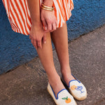 Women's Smoking Espadrille | Embroidery | Aperol - Natural Undyed - Women's Espadrilles - Aperol - Natural Undyed - Soludos - 