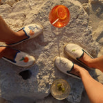 Women's Smoking Espadrille | Embroidery | Aperol - Natural Undyed - Women's Espadrilles - Aperol - Natural Undyed - Soludos - 