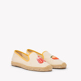 Women's Smoking Espadrille | Embroidery | Bellini - Natural Undyed