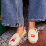 Women's Smoking Espadrille | Embroidery | Bellini - Natural Undyed - Women's Espadrilles - Bellini - Natural Undyed - Soludos - 