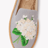 Women's Smoking Espadrille | Embroidery | Draper Hydrangeas - Dolphin Blue - Womens Espadrilles - Draper Hydrangeas - Dolphin Blue - Soludos - 
