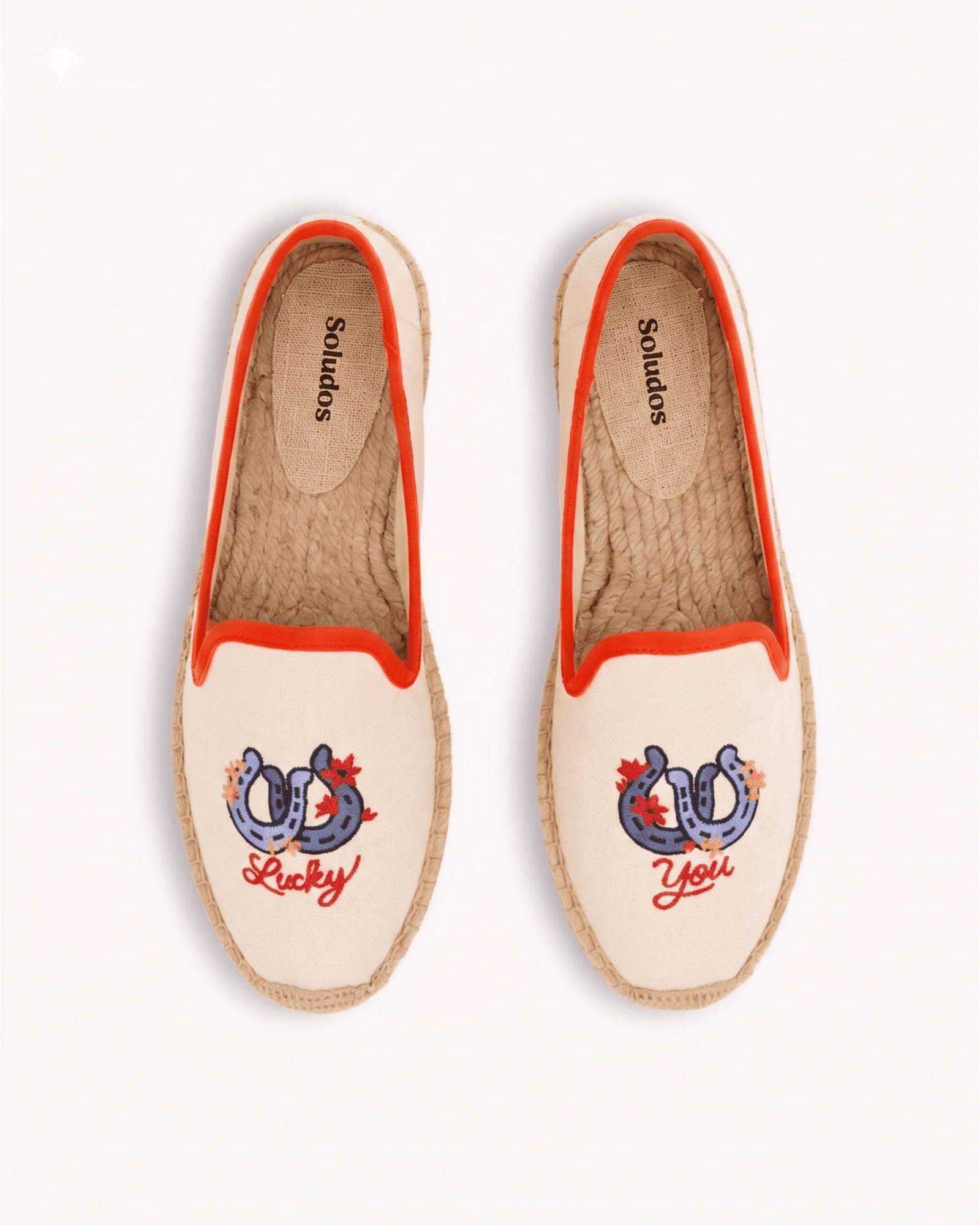 Women's Smoking Espadrille | Embroidery | Draper Lucky You - Natural Undyed - Womens Espadrilles - Draper Lucky You - Natural Undyed - Soludos - 