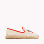 Women's Smoking Espadrille | Embroidery | Draper Lucky You - Natural Undyed - Womens Espadrilles - Draper Lucky You - Natural Undyed - Soludos - 