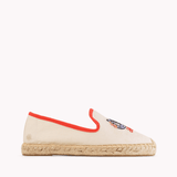 Women's Smoking Espadrille | Embroidery | Draper Lucky You - Natural Undyed - Womens Espadrilles - Draper Lucky You - Natural Undyed - Soludos - 