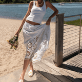 Women's Smoking Espadrille | Embroidery | Farfalle - Ivory