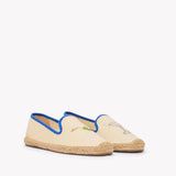 Women's Smoking Espadrille | Embroidery | Martini - Natural Undyed