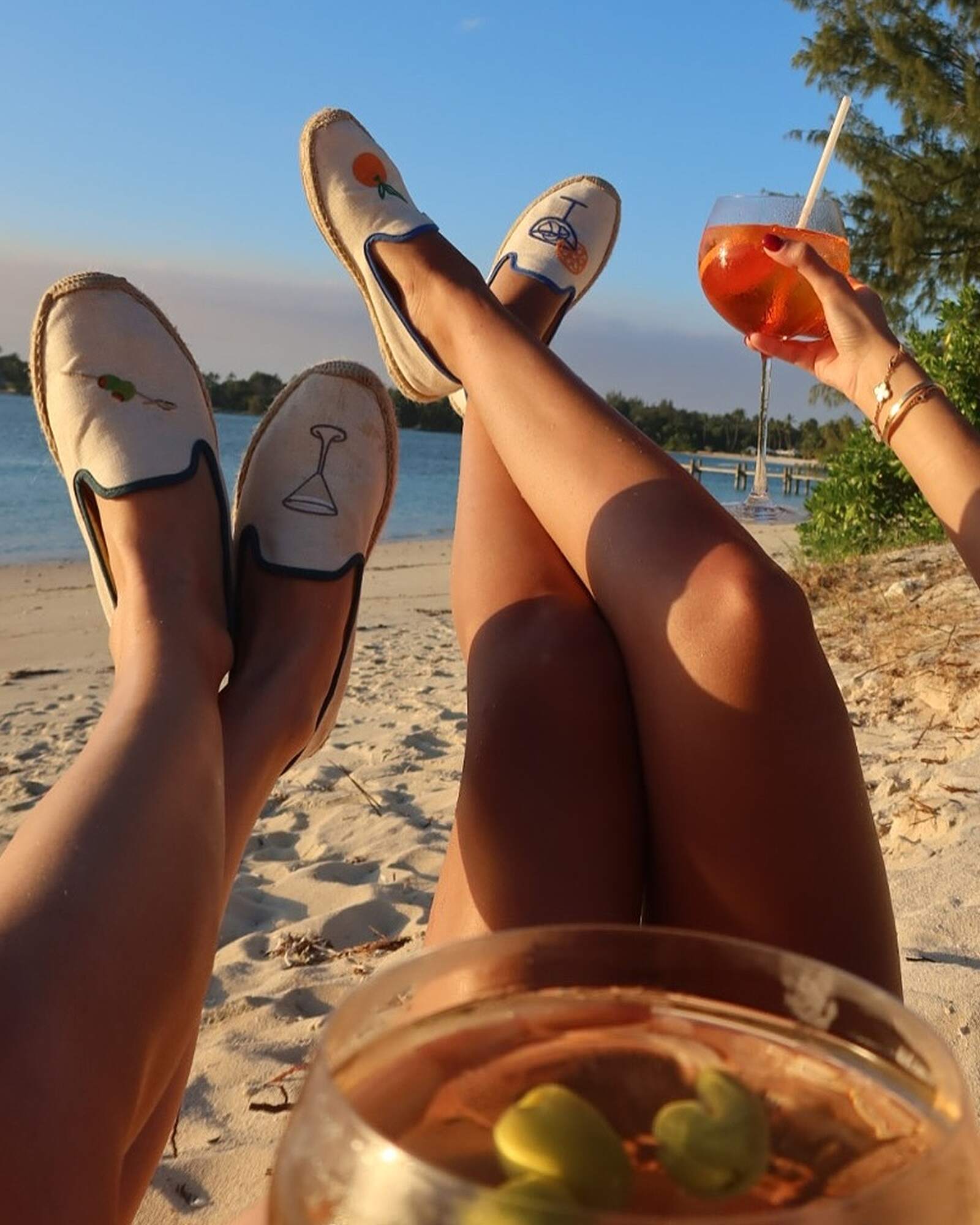 Women's Smoking Espadrille | Embroidery | Martini - Natural Undyed - Women's Espadrilles - Martini - Natural Undyed - Soludos - 