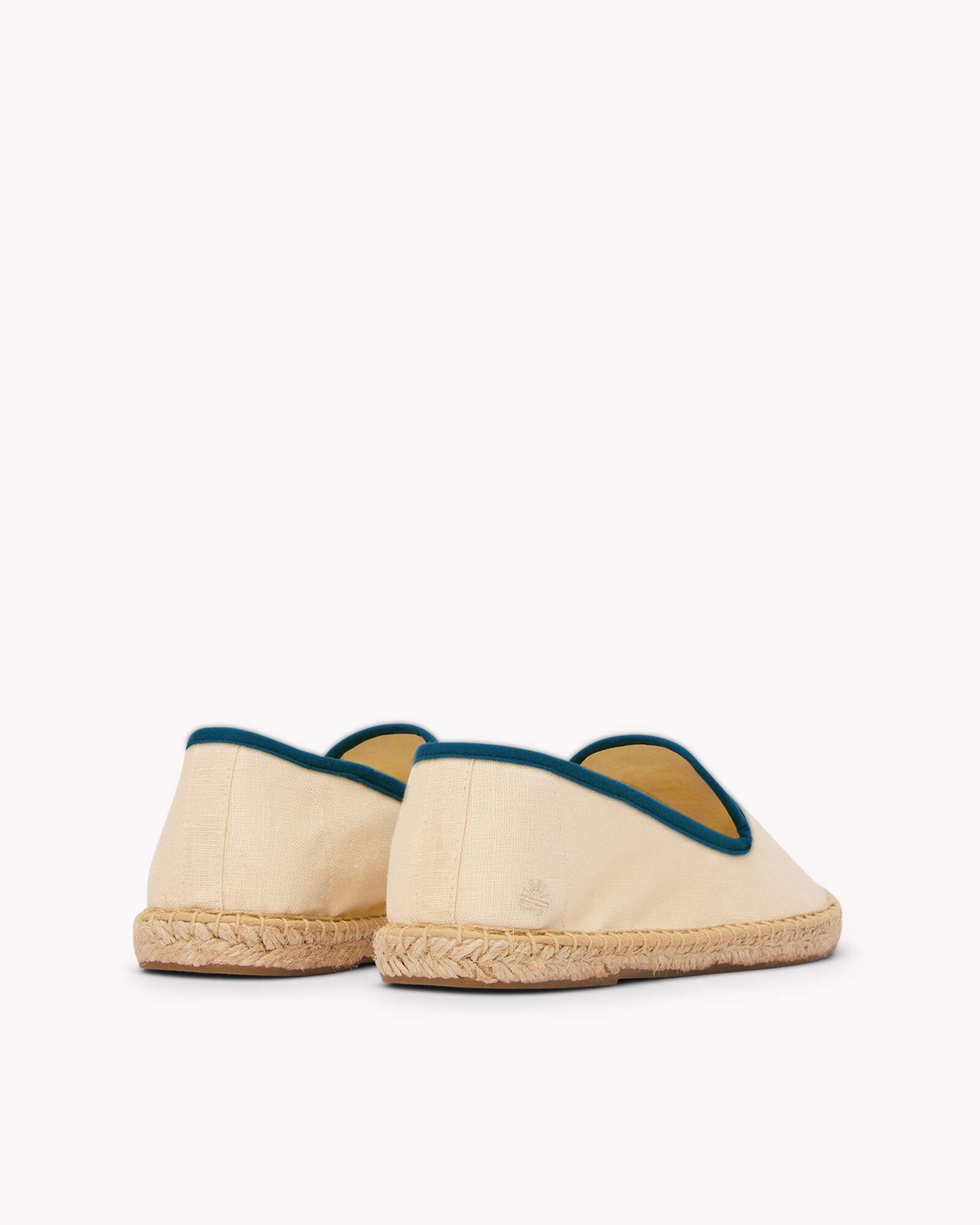 Women's Smoking Espadrille | Embroidery | Martini - Natural Undyed - Women's Espadrilles - Martini - Natural Undyed - Soludos - 