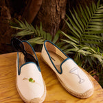 Women's Smoking Espadrille | Embroidery | Martini - Natural Undyed - Women's Espadrilles - Martini - Natural Undyed - Soludos - 