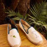 Women's Smoking Espadrille | Embroidery | Martini - Natural Undyed - Women's Espadrilles - Martini - Natural Undyed - Soludos - 