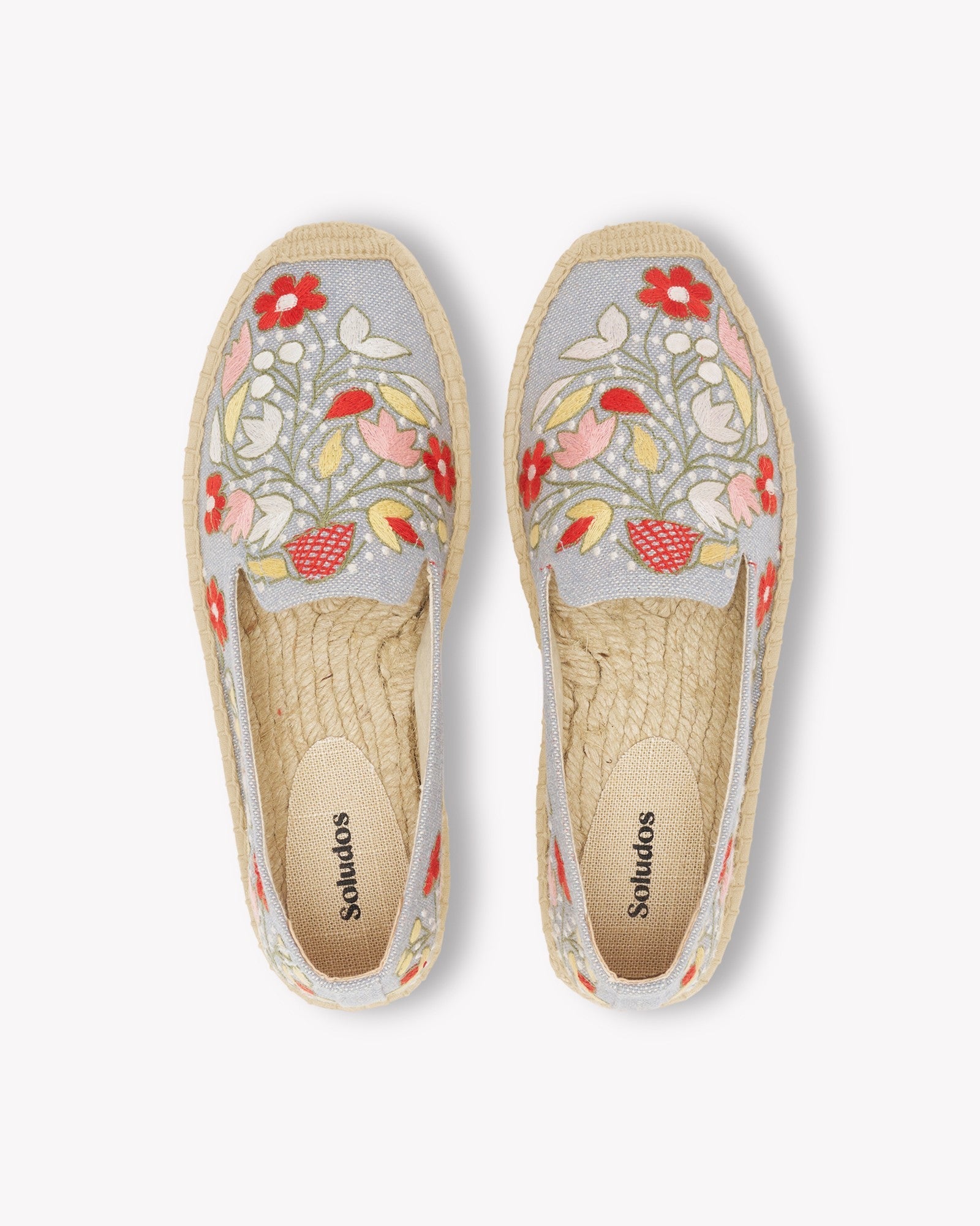 Womens_Espadrilles_The Smoking_Embroidery_Dolphin Blue - Garden Flowers - Women's Espadrilles - Dolphin Blue - Garden Flowers - Soludos - 