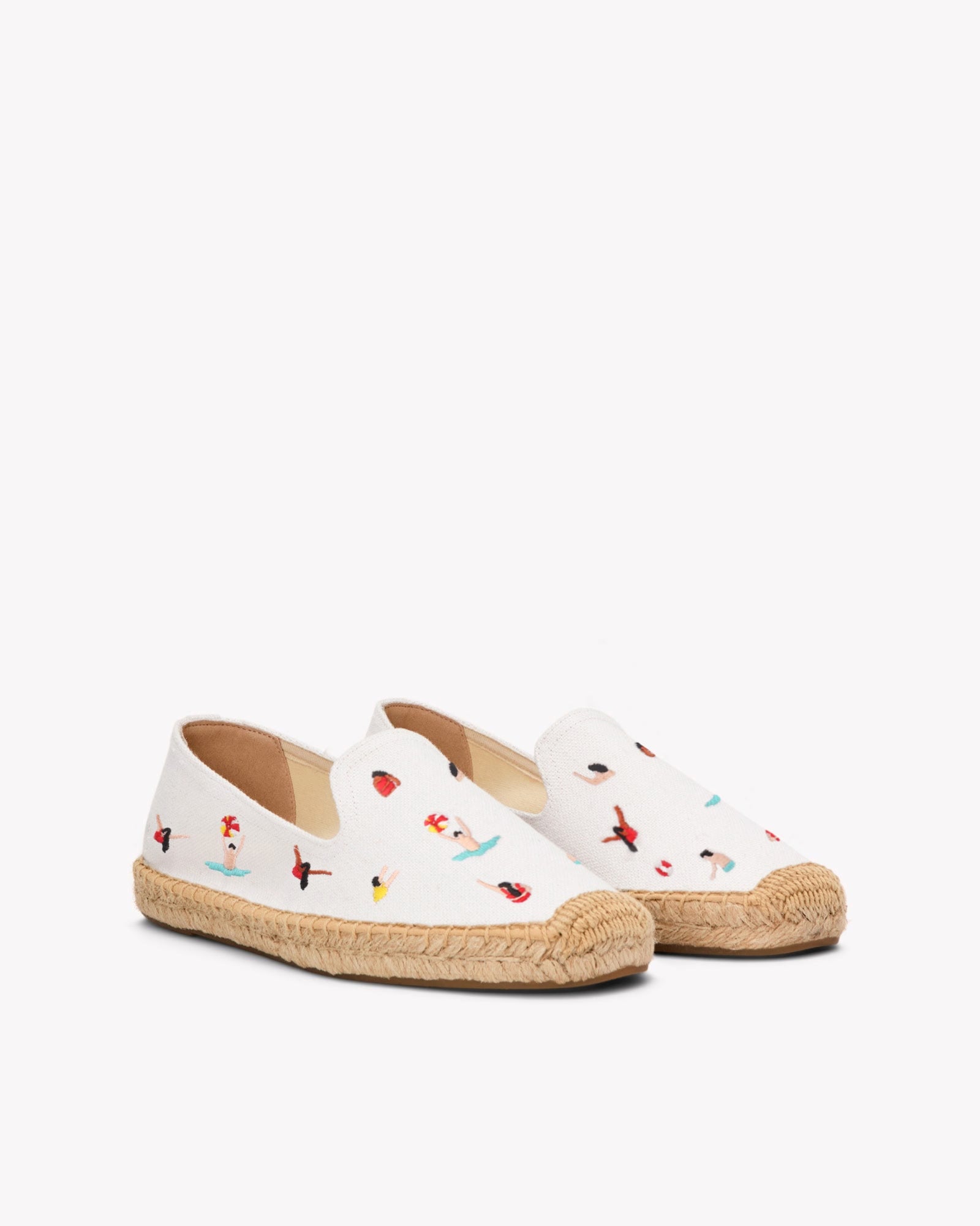 Women's Smoking Espadrille | Embroidery | Swimmers - Oasis White - Women's Espadrilles - Swimmers - Oasis White - Soludos -