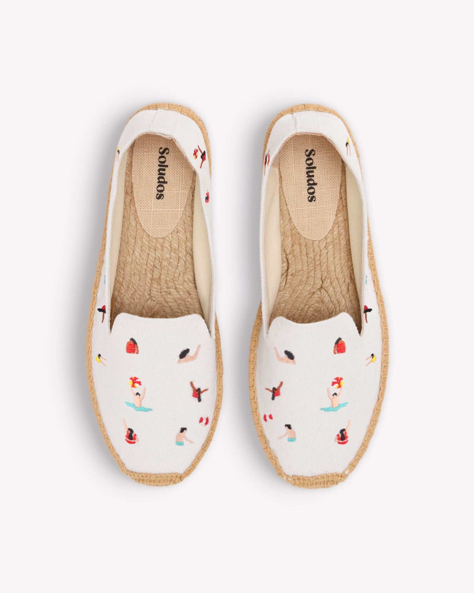 Women's Smoking Espadrille | Embroidery | Swimmers - Oasis White - Women's Espadrilles - Swimmers - Oasis White - Soludos -