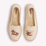 Women's Smoking Espadrille | Embroidery | Yeehaw - Natural Undyed - Women's Espadrilles - Natural Undyed - Yeehaw - Soludos - 