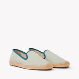 Women's Smoking Espadrille | Linen Color | Sea Green - Women's Espadrilles - Sea Green - Soludos - 