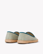Women's Smoking Espadrille | Linen Color | Sea Green - Women's Espadrilles - Sea Green - Soludos - 
