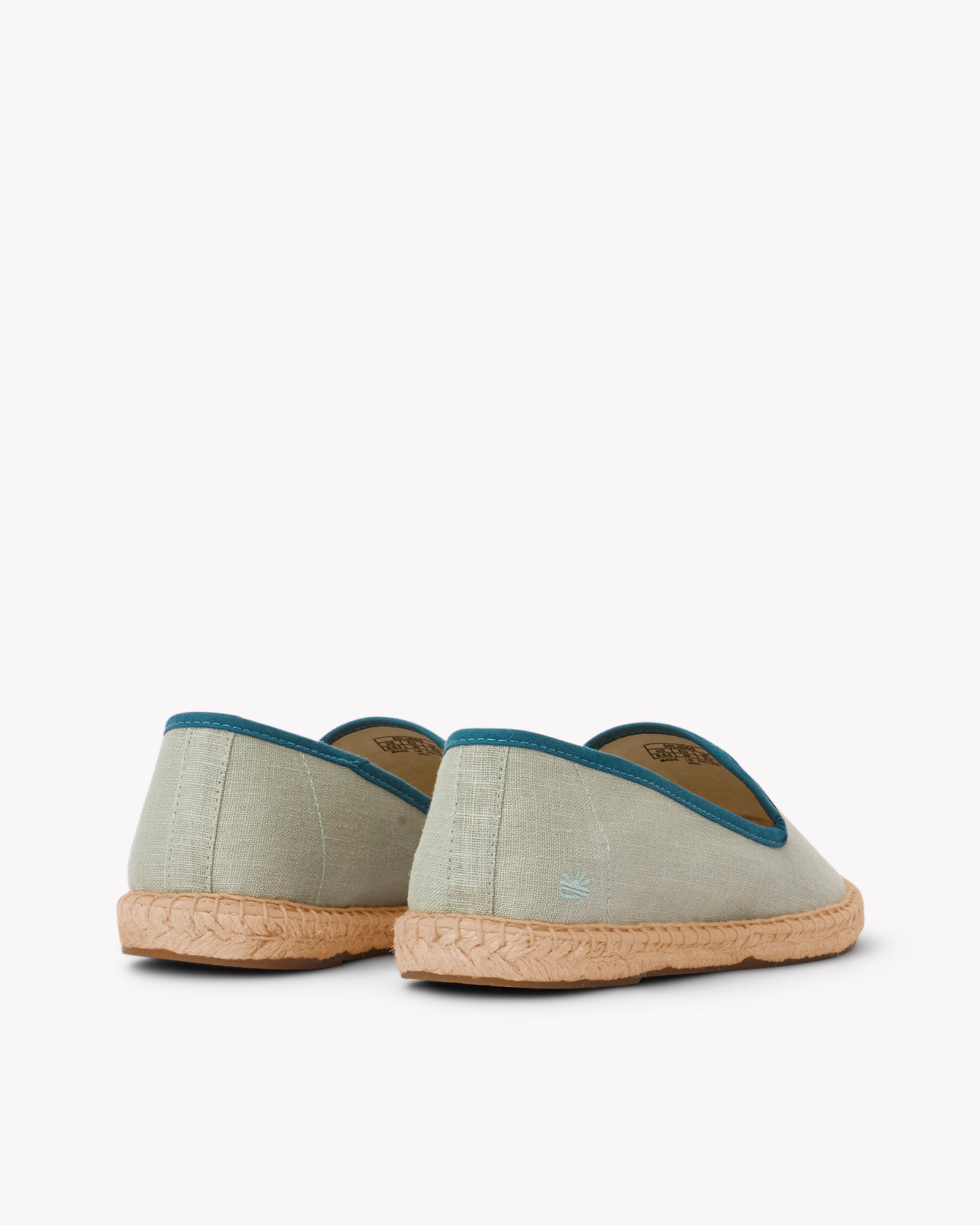 Women's Smoking Espadrille | Linen Color | Sea Green - Women's Espadrilles - Sea Green - Soludos - 